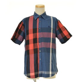 【中古】BURBERRY / バーバリーチェック柄半袖シャツ【cacgadae-m】