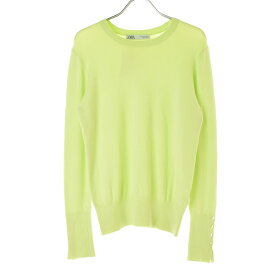 【中古】【期間限定値下げ】ZARA / ザラゴールドボタン長袖ニットセーター【cacfagce-l】