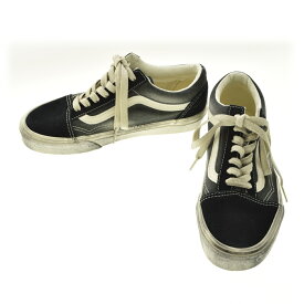 【中古】VANS / バンズVN000CR5BLA AP STUDIO取り扱い Old Skool WAVE WASHED BLK オールドスクールスニーカー【cacfahaj-z】