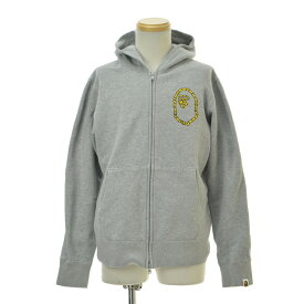 【中古】A BATHING APE / アベイシングエイプロープロゴジップアップスウェットパーカー【cacgadce-m】