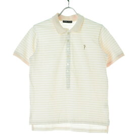 【中古】TSUMORI CHISATO / ツモリチサトTM81JM783 ボーダー鹿の子半袖ポロシャツ【cacfabah-m】