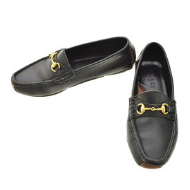 【中古】GUCCI / グッチ1000322 ホースビット ドライビング ローファーレザーシューズ【cacgacbg-z】