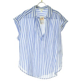 【中古】H&M / エイチアンドエムストライプ スキッパーフレンチスリーブブラウス【cacfaibb-l】