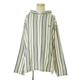 【中古】DESCENDANT / ディセンダントBAJA HOODED LS SHIRT ストライプ プルオーバー シャツ長袖シャツ【cacfahag-m】