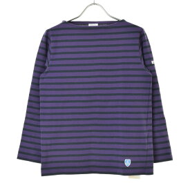 【中古】ORCIVAL / オーチバルボートネック ボーダー バスクシャツ長袖カットソー【cacfadcb-l】