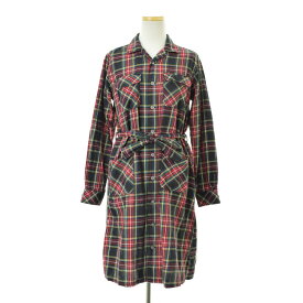 【中古】FWK ENGINEERED GARMENTS / エフダブリューケーエンジニアードガーメンツBlack Stewart Tartan Shirt Dress チェックシャツドレス長袖ワンピース【cacgadcf-l】