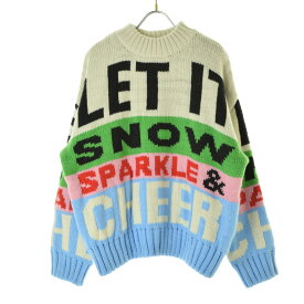【中古】H&M / エイチアンドエムLET IT SNOW長袖ニットセーター【cacfbcbe-l】