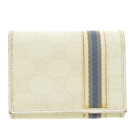 【中古】【期間限定値下げ】GUCCI / グッチ138043 4276 シェリーライン GGスプリーム PVC 名刺入れ カードケース【cacgabba-z】