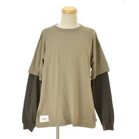 【中古】WTAPS / ダブルタップス25AW 252ATDT-CSM19 SLDR 01 / LS / COTTON レイヤード長袖Tシャツ【cacgaebe-m】