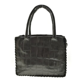 【中古】【期間限定値下げ】EMME PRESTIGE / エメ プレステージクロコ 型押し レザーハンドバッグ【cacfagae-z】