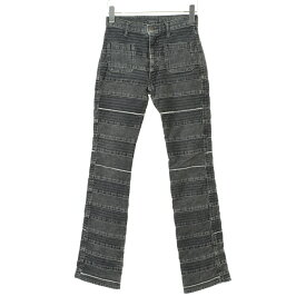 【中古】HYSTERIC GLAMOUR / ヒステリックグラマー01193AP02 ウミヘビ ツギハギ スクラッチフレアデニムパンツ【cacgacbc-l】