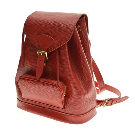 【中古】LOUIS VUITTON / ルイヴィトン限定 エピ モンスリMM モナコ公国700年記念 リュック カスティリアンレッドバックパック【送料無料】【caccagcj-z】