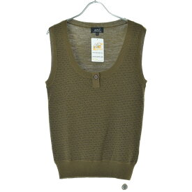 【中古】APC / アーペーセー小花柄 ラウンドネックニットベスト【cacfabag-l】