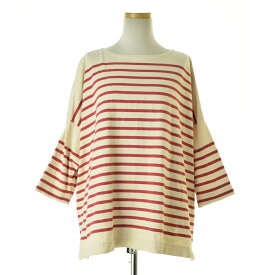 【中古】45rpm / 45R / フォーティーファイブアールピーエム60270111 バスクのビッグスリットTシャツ七分袖カットソー【cacfaibe-l】