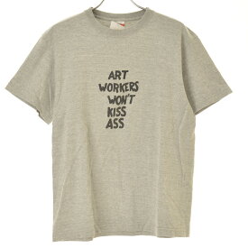 【中古】【期間限定値下げ】United Athle / ユナイテッドアスレART WORKER WON'T KISS ASS半袖Tシャツ【cacfaeaj-m】