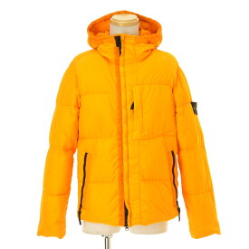 【中古】STONE ISLAND / ストーンアイランド671540223 GARMENT DYED CRINKLE REPS NY DOWN フード付ダウンジャケット【cacfbccf-m】