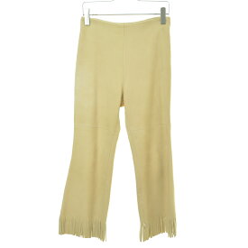 【中古】MADISON BLUE / マディソンブルー19SS MB191-3006 RUM NUBUCK FRINGE PANTS ヌバックレザーフリンジレザーパンツ【caccaibh-l】