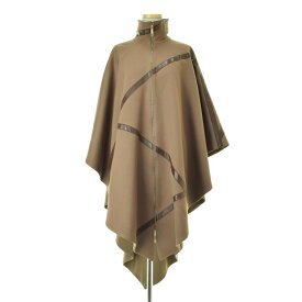 【中古】Salvatore Ferragamo / サルバトーレフェラガモレザーパイピングポンチョ【cacfadae-l】