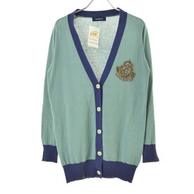 【中古】【期間限定値下げ】LOIS CRAYON / ロイスクレヨンスパンコールロゴ長袖カーディガン【cacfbbcc-l】