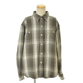 【中古】WACKO MARIA / ワコマリア24SS 24SS-WMS-RC04 FLANNEL REGULAR COLLAR SHIRT(TYPE-1)長袖シャツ【caceafbf-m】