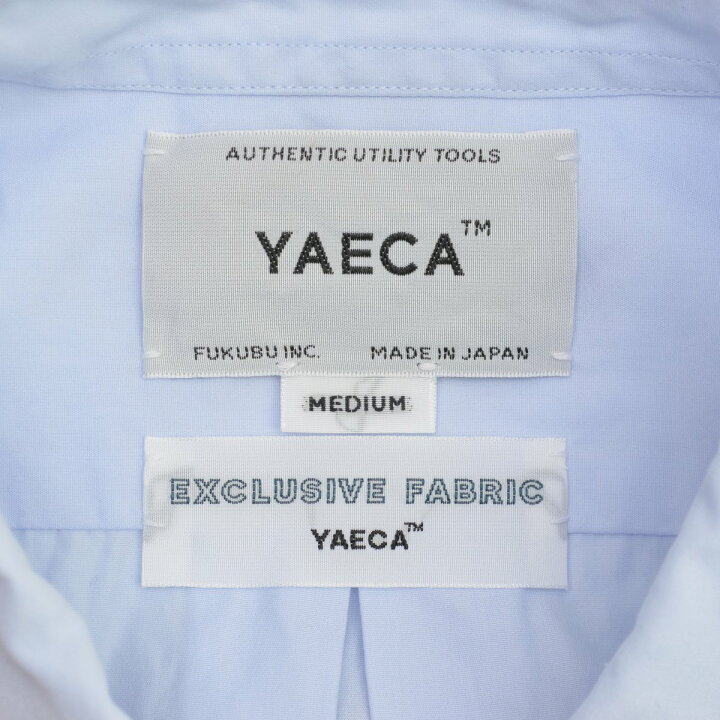 楽天市場】【中古】YAECA / ヤエカ12145 BUTTON SHIRT WIDE S/S SAX 