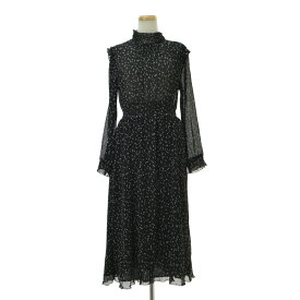 【中古】【期間限定値下げ】ZARA / ザラシフォン ドット柄長袖ワンピース【cacgadag-l】