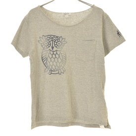 【中古】FWK ENGINEERED GARMENTS / エフダブリューケーエンジニアードガーメンツオウルプリント半袖Tシャツ【cacfafcd-l】