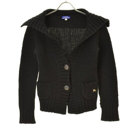 【中古】BURBERRY BLUE LABEL / バーバリーブルーレーベルFBF31-569-09 ビッグカラー長袖カーディガン【cacgabch-l】