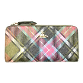 【中古】VIVIENNE WESTWOOD / ヴィヴィアンウエストウッドDERBY ZIP WALLET タータンチェック L字 ロングウォレット財布【cacfbcca-z】