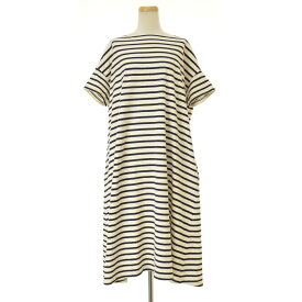 【中古】ORCIVAL / オーチバルバスクボーダーロング半袖ワンピース【cacebacf-l】