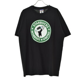 【中古】古着 / フルギSTARBUCKS WORKERS UNITED半袖Tシャツ【cacgahbf-m】