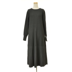 【中古】UNITED ARROWS Green Label Relaxing / ユナイテッドアローズグリーンレーベルリラクシング3526-141-2686 フィット フレア ニット長袖ワンピース【cacgaebh-l】