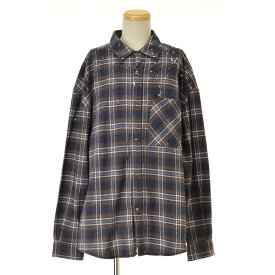 【中古】【期間限定値下げ】glamb / グラムGB0319/SH04 : Paint check SH / ペイントチェックシャツ長袖シャツ【cacfacai-m】