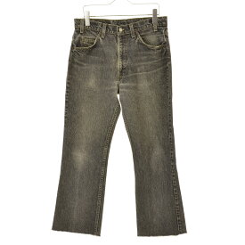 【中古】LEVIS / リーバイス90s USA製 40517 オレンジタブ 先染め ブラック カットオフデニムパンツ【cacgaeac-m】