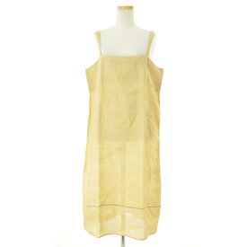 【中古】TOUJOURS / トゥジューリネンノースリーブワンピース【caccafce-l】