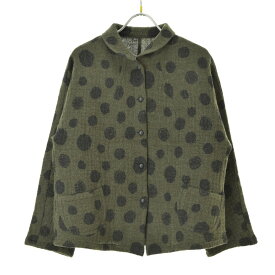 【中古】Grape Yokohama Motomachi水玉ドット ウールガーゼウールジャケット【cacfahbh-l】