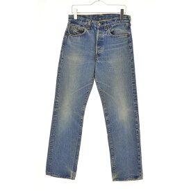 【中古】LEVIS / リーバイス80s USA製 501 黒カン 内股シングル 脇割りデニムパンツ【cacgacbb-m】
