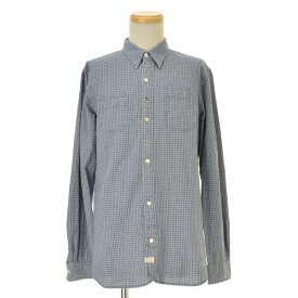【中古】RRL / DOUBLE RL / ダブルアールエルマチ付 インディゴ ワーク長袖シャツ【cacfbbcj-m】