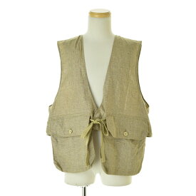 【中古】ENGINEERED GARMENTS / エンジニアードガーメンツFowl Vest linen check リネンベスト【cacfagbi-m】