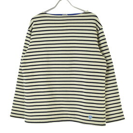 【中古】【期間限定値下げ】ORCIVAL / オーチバルRC-9104 FLEECE LINING 裏フリース ボーダー ボートネック バスクシャツ長袖カットソー【cacfadag-m】