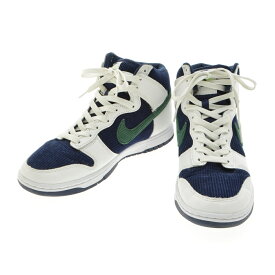 【中古】NIKE / ナイキDH0953-400 DUNK HIGH PRM EMB Collage Navy ダンクハイ プレミアムスニーカー【caccagbd-z】