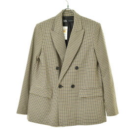 【中古】ZARA / ザラ8372/279/700 千鳥格子 ダブルブレストテーラードジャケット【cacfbcca-m】