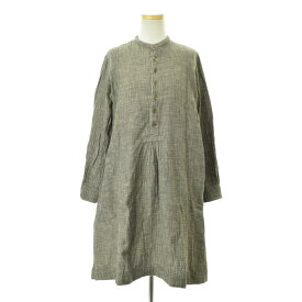 【中古】【期間限定値下げ】45rpm / 45R / フォーティーファイブアールピーエムインナーチェック ガーゼ フレア長袖ワンピース【cacfbcah-l】