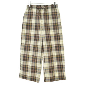 【中古】TOUJOURS / トゥジュー25SS TM42WP03 Pajama Pants フェード リサイクルコットン マドラスチェック パンツパンツ【cacgabcc-l】