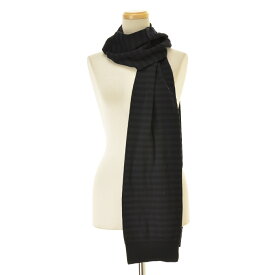 【中古】BURBERRY BLACK LABEL / バーバリーブラックレーベルカットソーリブデザイン ボーダーマフラー【cacgacbd-z】