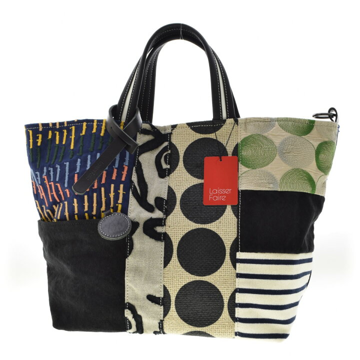 楽天市場】【中古】Laisser Faireジュート×帆布×牛革のパッチワーク 