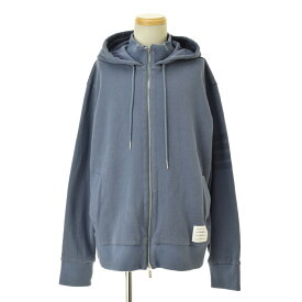 【中古】THOM BROWNE / トムブラウンMJT382A-07545-440 ダブルフェイス ニット 4BAR ファネルネック ジップアップフーディー コットンニットジップアップパーカー【送料無料】【cacebbbh-m】