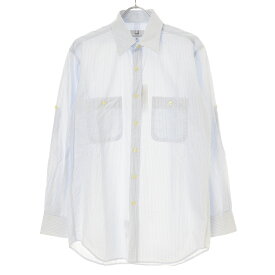 【中古】dunhill / ダンヒルDFJ1G EU50 ENGINEERED FIT ストライプ長袖シャツ【cacfagcb-m】