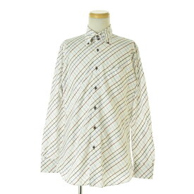 【中古】【期間限定値下げ】BURBERRY BLACK LABEL / バーバリーブラックレーベルBMH59-061-02 マルチチェックボタンダウン長袖シャツ【cacfagcd-m】