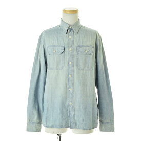 【中古】RRL / DOUBLE RL / ダブルアールエル782725736001 シャンブレーワーク長袖シャツ【cacgaccb-m】